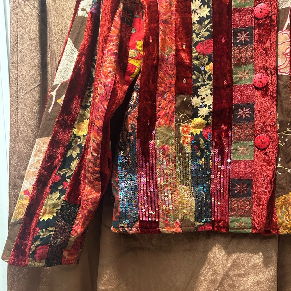 Coldwater Creek 90s Patchwork Jacket - image 2